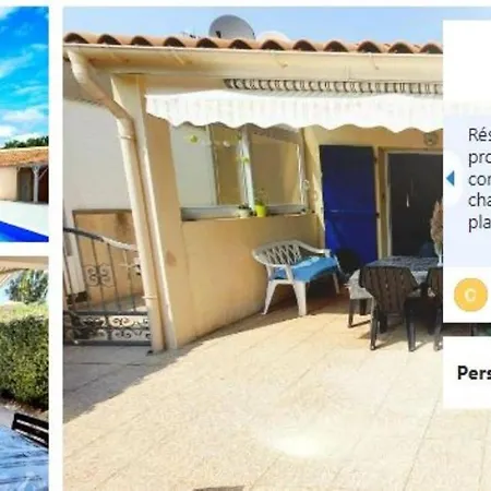 Perle Marines Maison Sans Vis à Vis 200m 2 Climatisées Piscine Dans La * Portiragnes